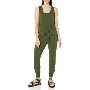 Amazon Essentials Women’s Studio Terry Stretchy Jumpsuit for Exercise (Available in Plus Size)(Dark Olive)