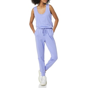 Amazon Essentials Women’s Studio Terry Stretchy Jumpsuit for Exercise (Available in Plus Size)(Soft Violet)