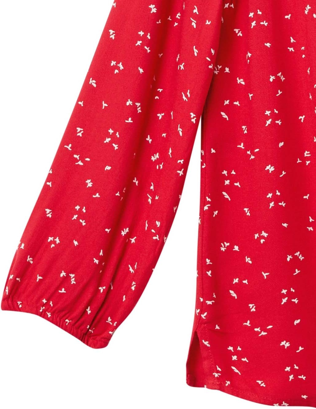 image:imageAmazon Essentials Womens 34 Sleeve Button Popover Shirt LooseFit VNeck Blouse LightweightRed Leaf