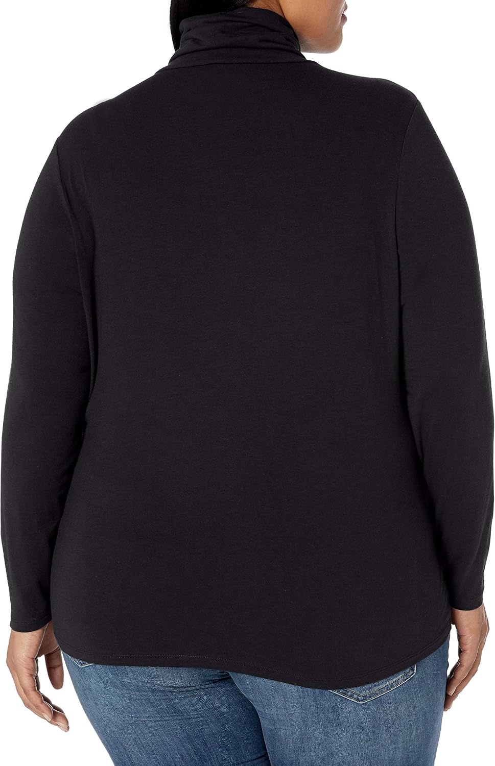 image:imageAmazon Essentials Womens LongSleeve Turtleneck Stretch Fleece Available in Plus SizeBlack