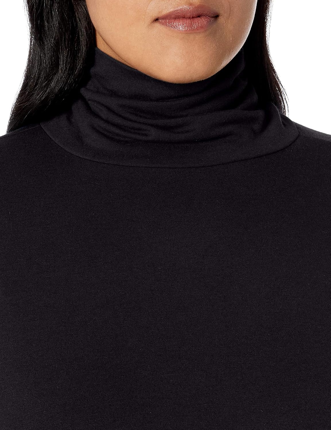 image:imageAmazon Essentials Womens LongSleeve Turtleneck Stretch Fleece Available in Plus SizeBlack