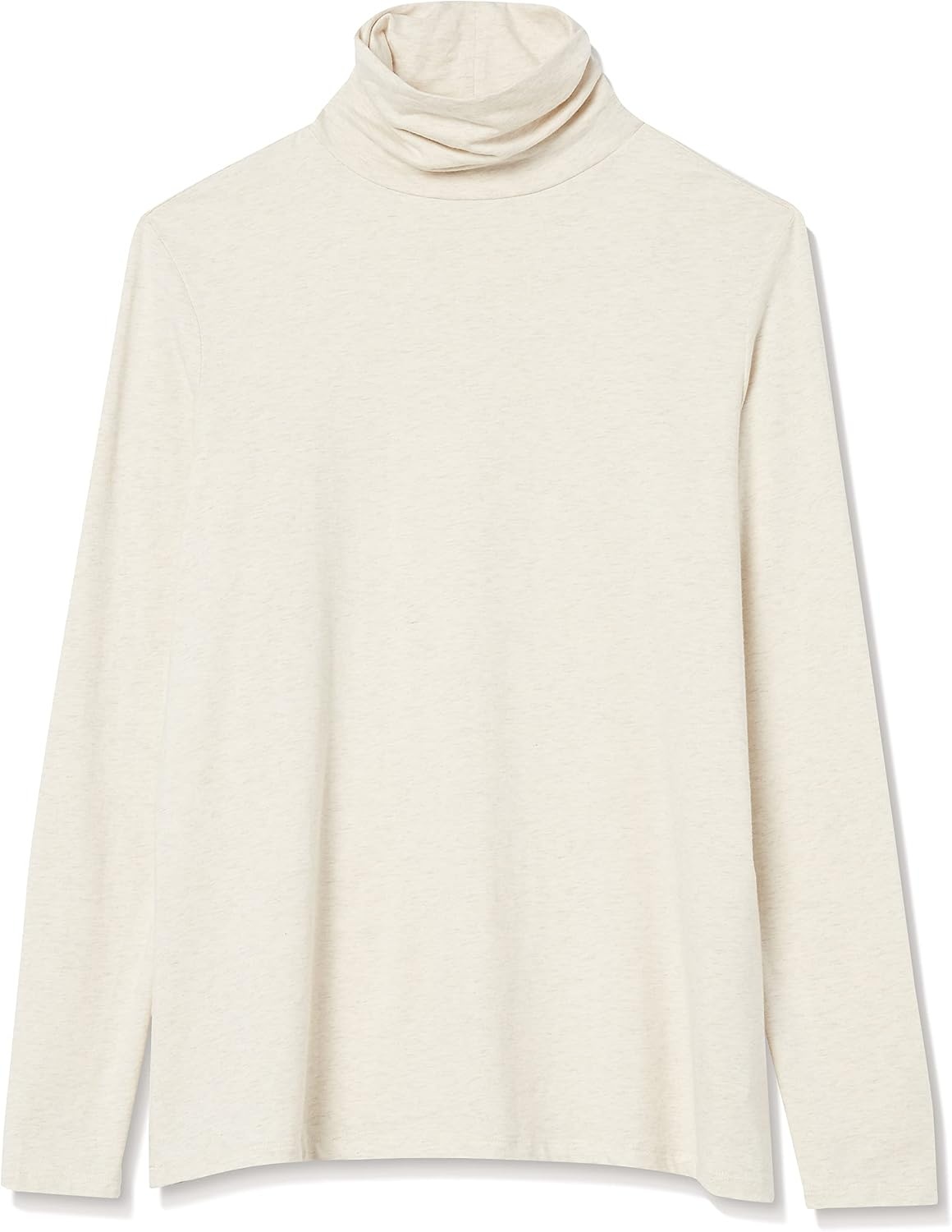 image:imageAmazon Essentials Womens LongSleeve Turtleneck Stretch Fleece Available in Plus SizeOatmeal Heather