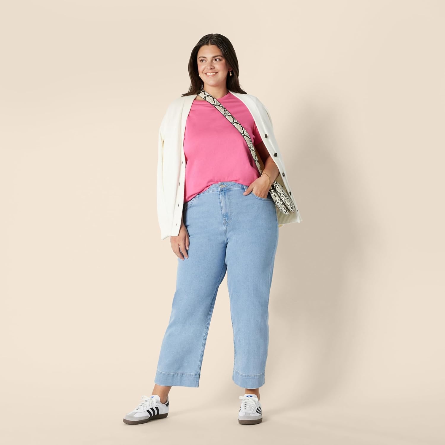 image:imageAmazon Essentials Womens Regular Fit 100 Cotton Crewneck Short Sleeve TShirtHot Pink