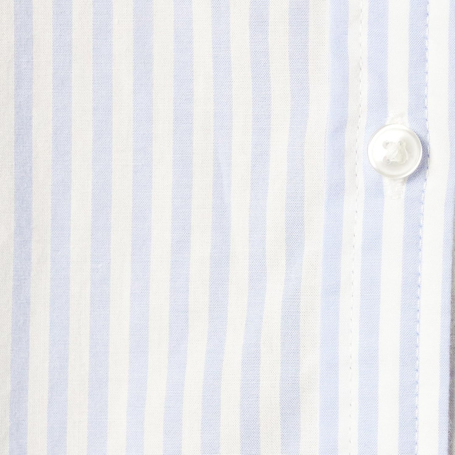 image:imageAmazon Essentials Womens RegularFit LongSleeve ButtonDown Cotton Poplin Shirt Business CasualFrench Blue White Stripe
