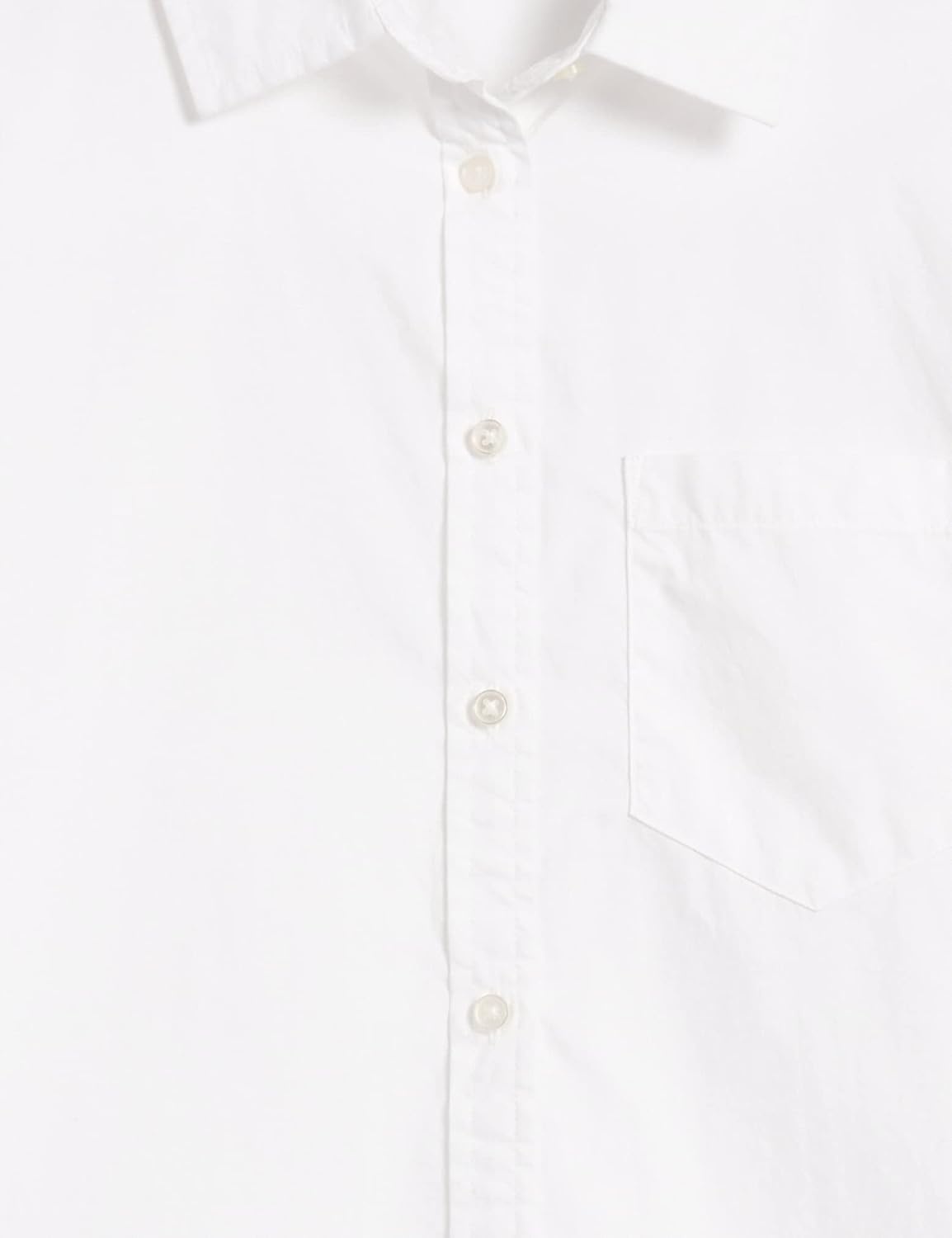 image:imageAmazon Essentials Womens RegularFit LongSleeve ButtonDown Cotton Poplin Shirt Business CasualWhite