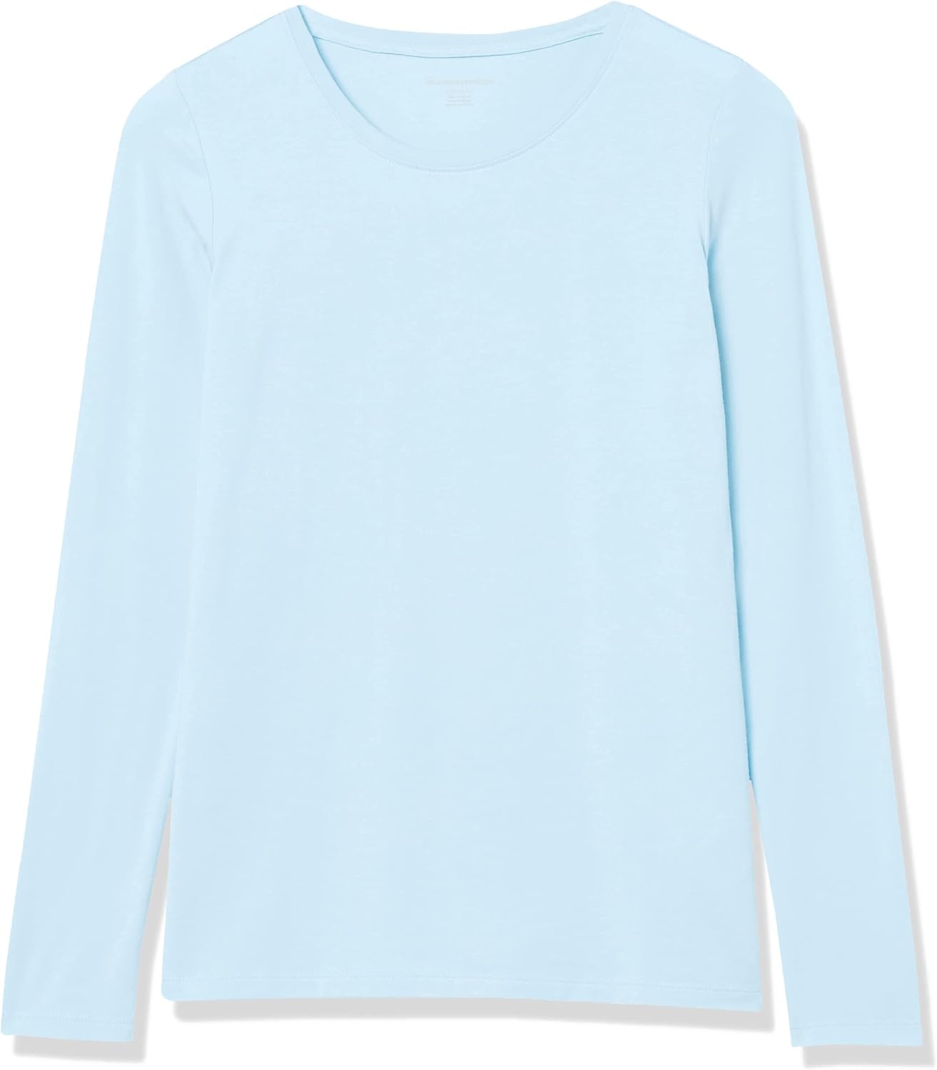 image:imageAmazon Essentials Womens RegularFit LongSleeve Crewneck TShirt Available in Plus SizeSky Blue