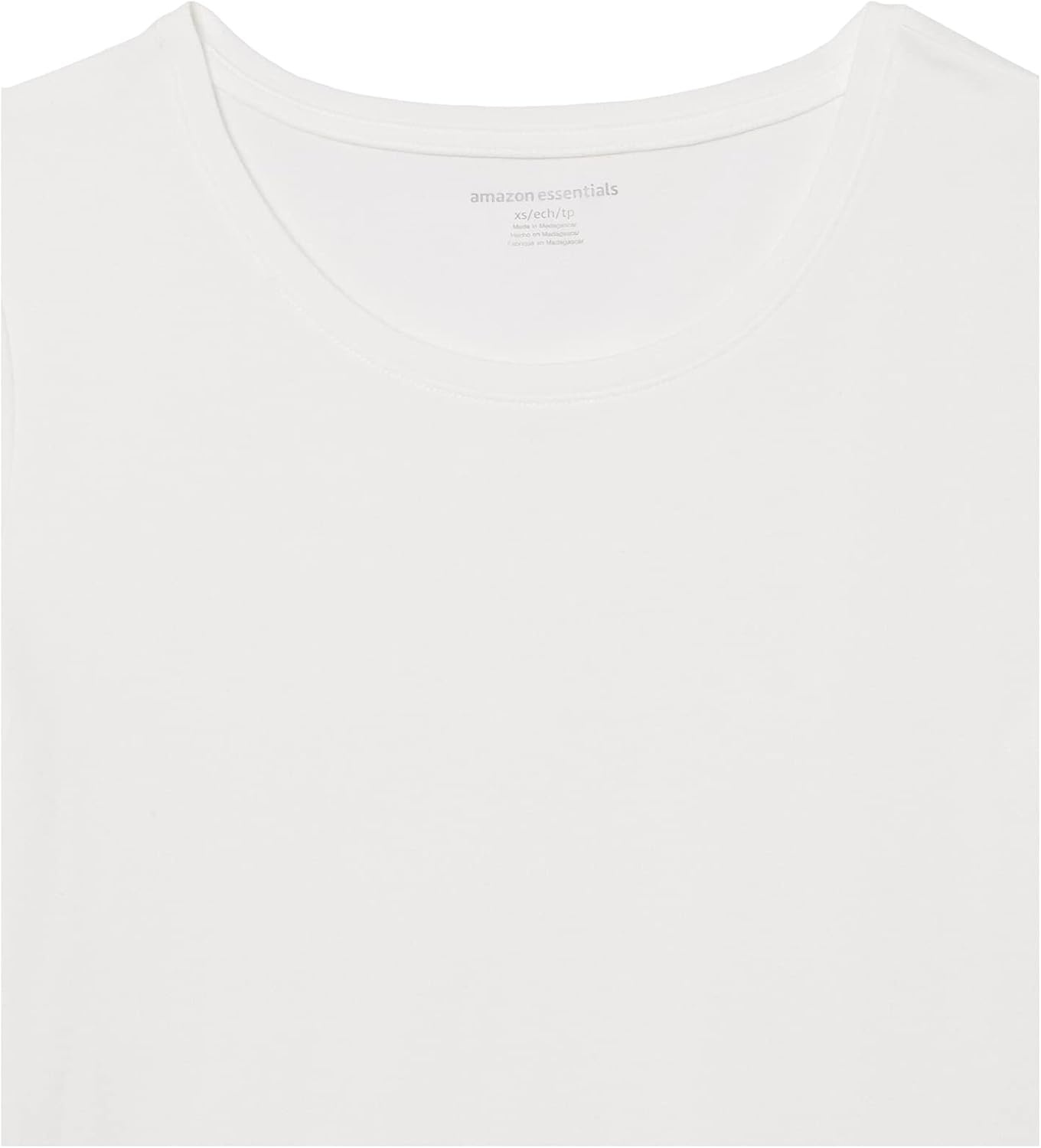 image:imageAmazon Essentials Womens RegularFit ShortSleeve Crewneck TShirt MultipacksBlackWhite