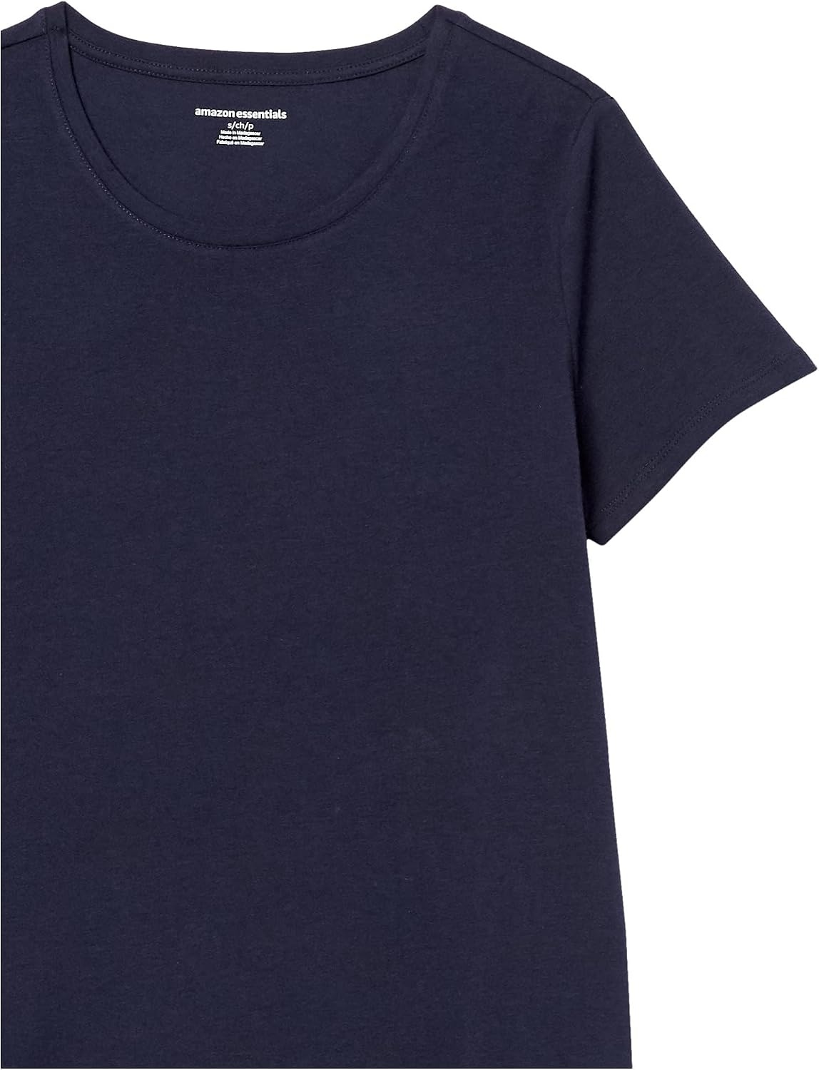 image:imageAmazon Essentials Womens RegularFit ShortSleeve Crewneck TShirt MultipacksBurgundyNavy