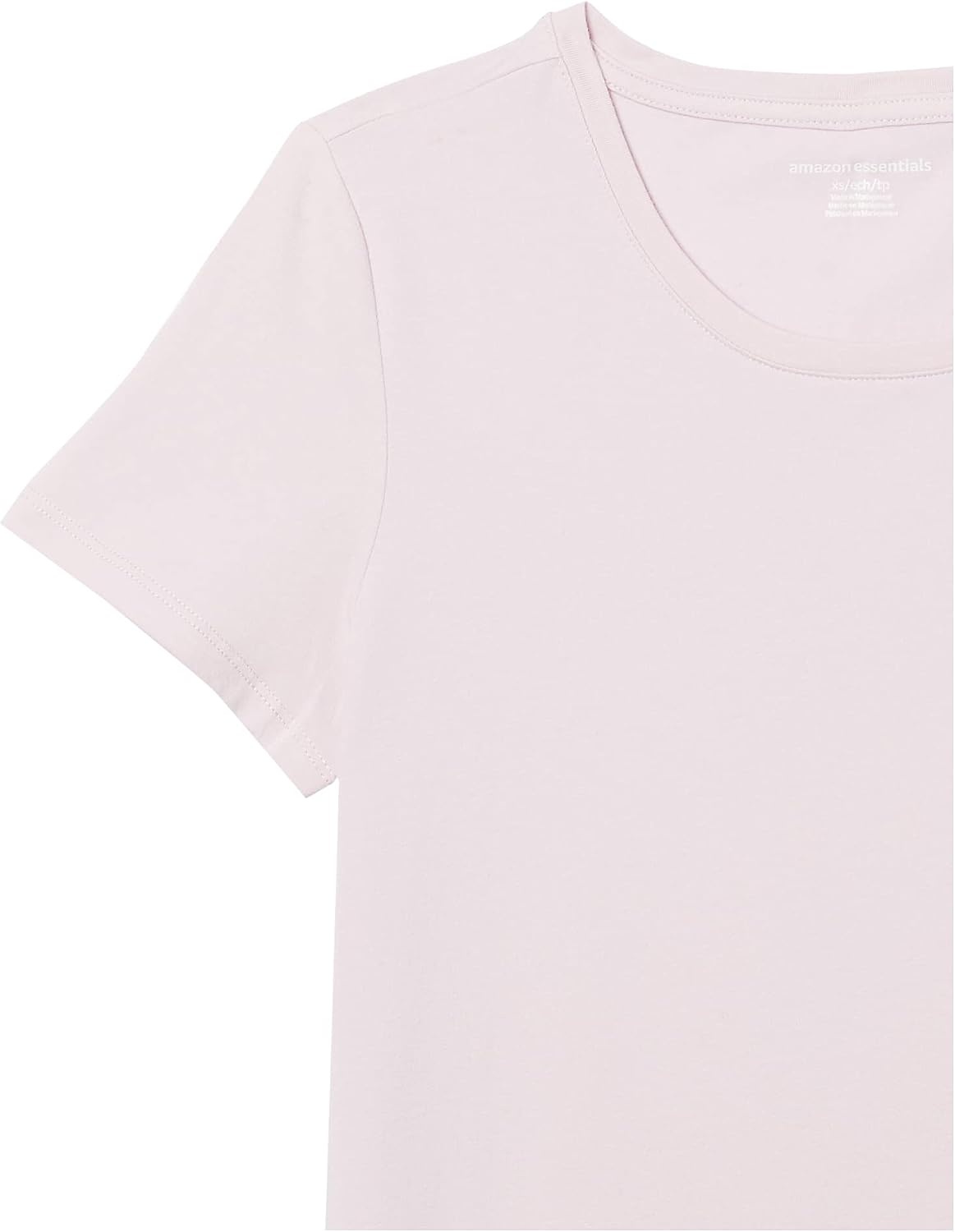 image:imageAmazon Essentials Womens RegularFit ShortSleeve Crewneck TShirt MultipacksLight PurpleCharcoal Heather