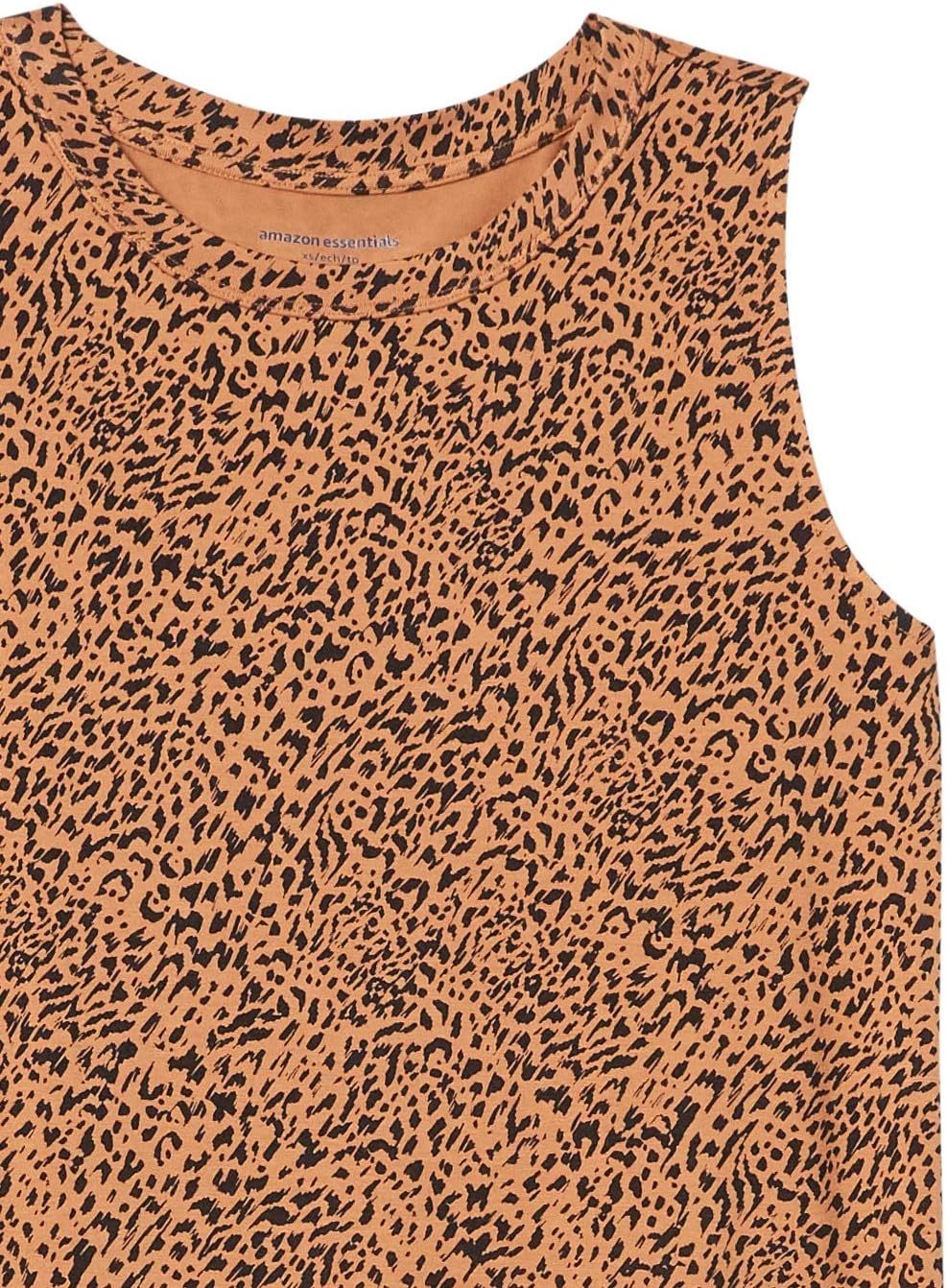image:imageAmazon Essentials Womens RelaxedFit Loose Fit Sleeveless Muscle Tank TopBlackWhite Abstract Animal