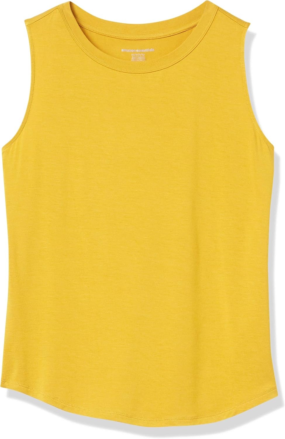 image:imageAmazon Essentials Womens RelaxedFit Loose Fit Sleeveless Muscle Tank TopDark Yellow