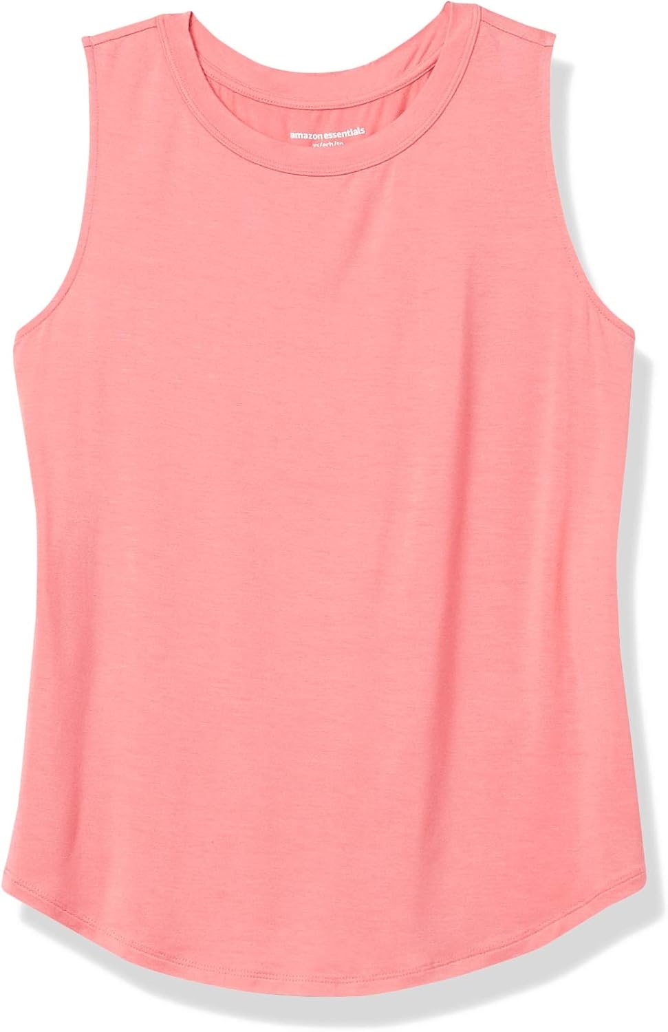 image:imageAmazon Essentials Womens RelaxedFit Loose Fit Sleeveless Muscle Tank TopPeach