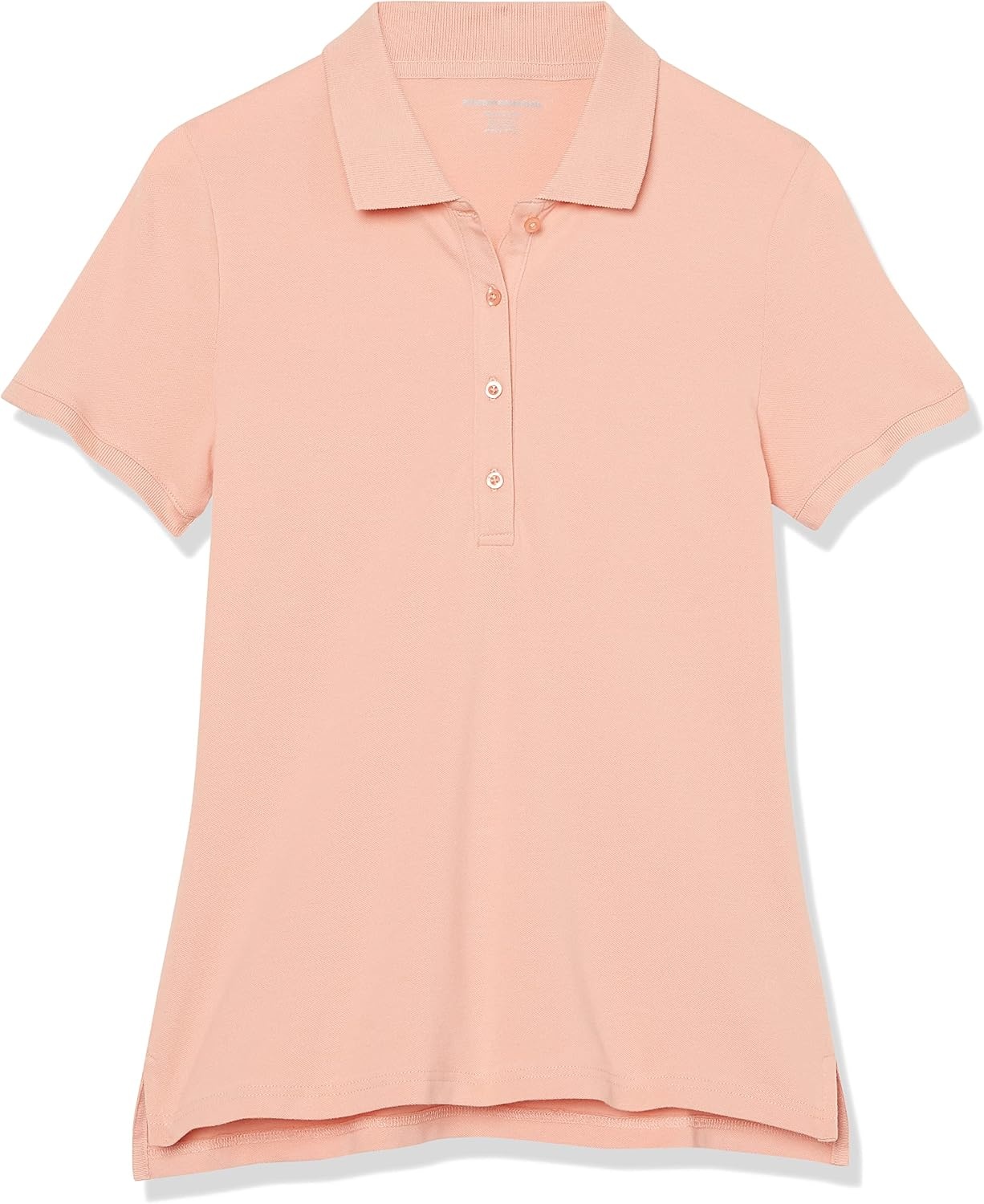 image:imageAmazon Essentials Womens ShortSleeve Collared Polo Shirt Available in Plus SizeCoral Pink