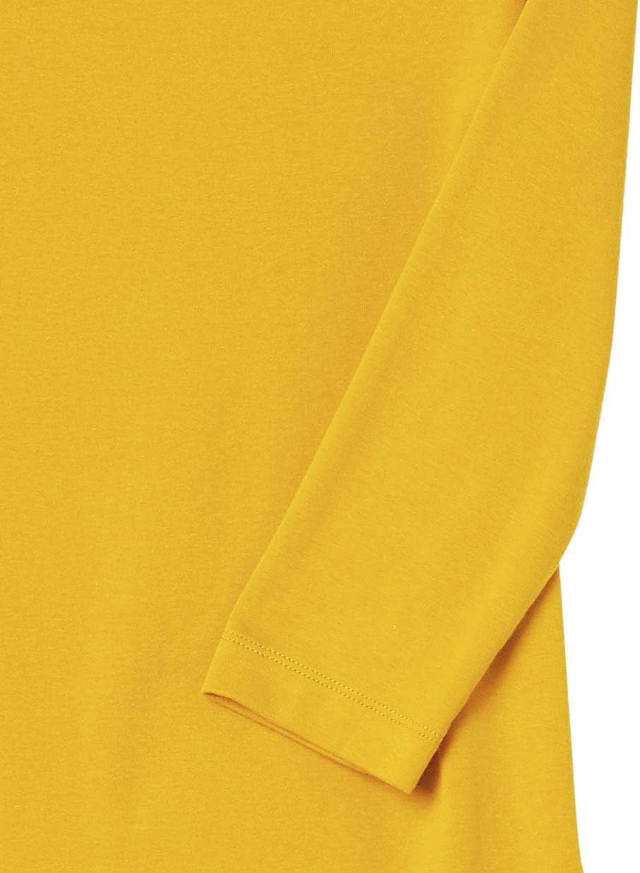 image:imageAmazon Essentials Womens SlimFit 34 Sleeve Boat Neck Tops Cotton Modal TShirtGold