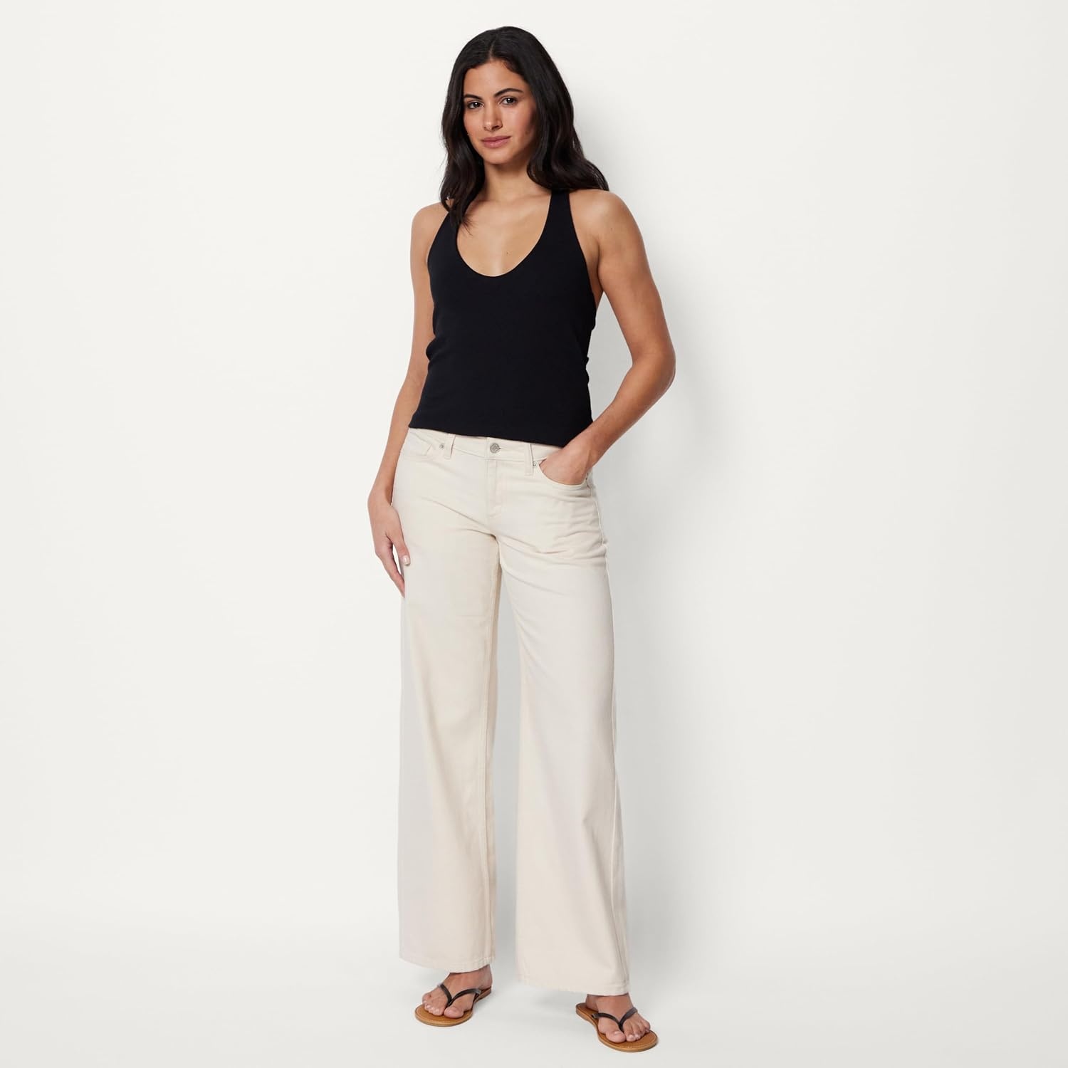 image:imageAmazon Essentials Womens SlimFit Ribbed Halter TopBlack