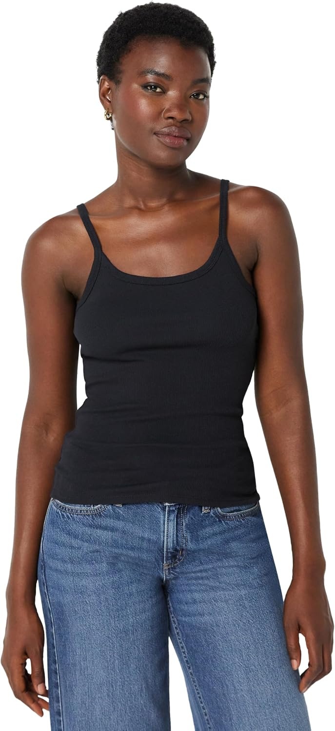 image:imageAmazon Essentials Womens SlimFit Ribbed Tank TopBlack