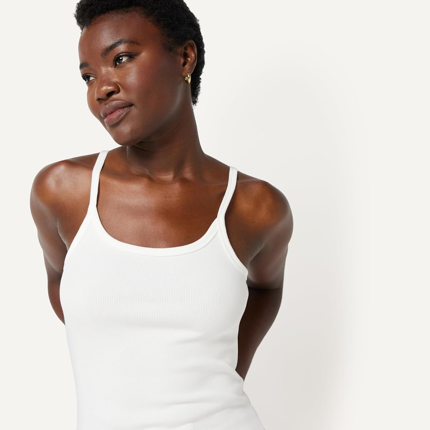 image:imageAmazon Essentials Womens SlimFit Ribbed Tank TopWhite