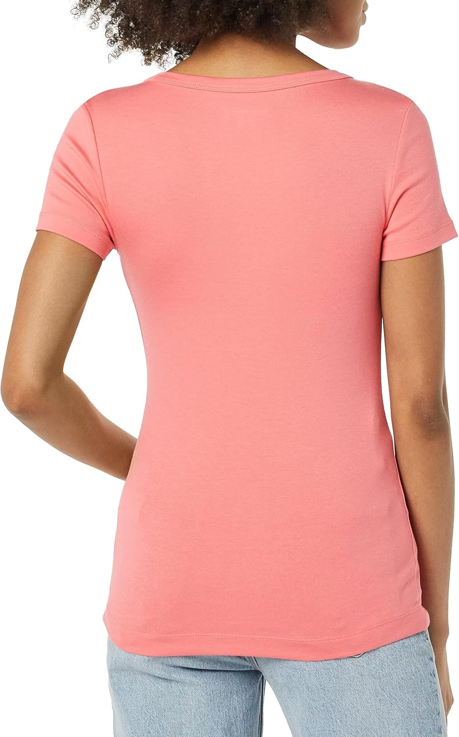 image:imageAmazon Essentials Womens SlimFit ShortSleeve VNeck TShirt Pack of 2WhiteDark Pink