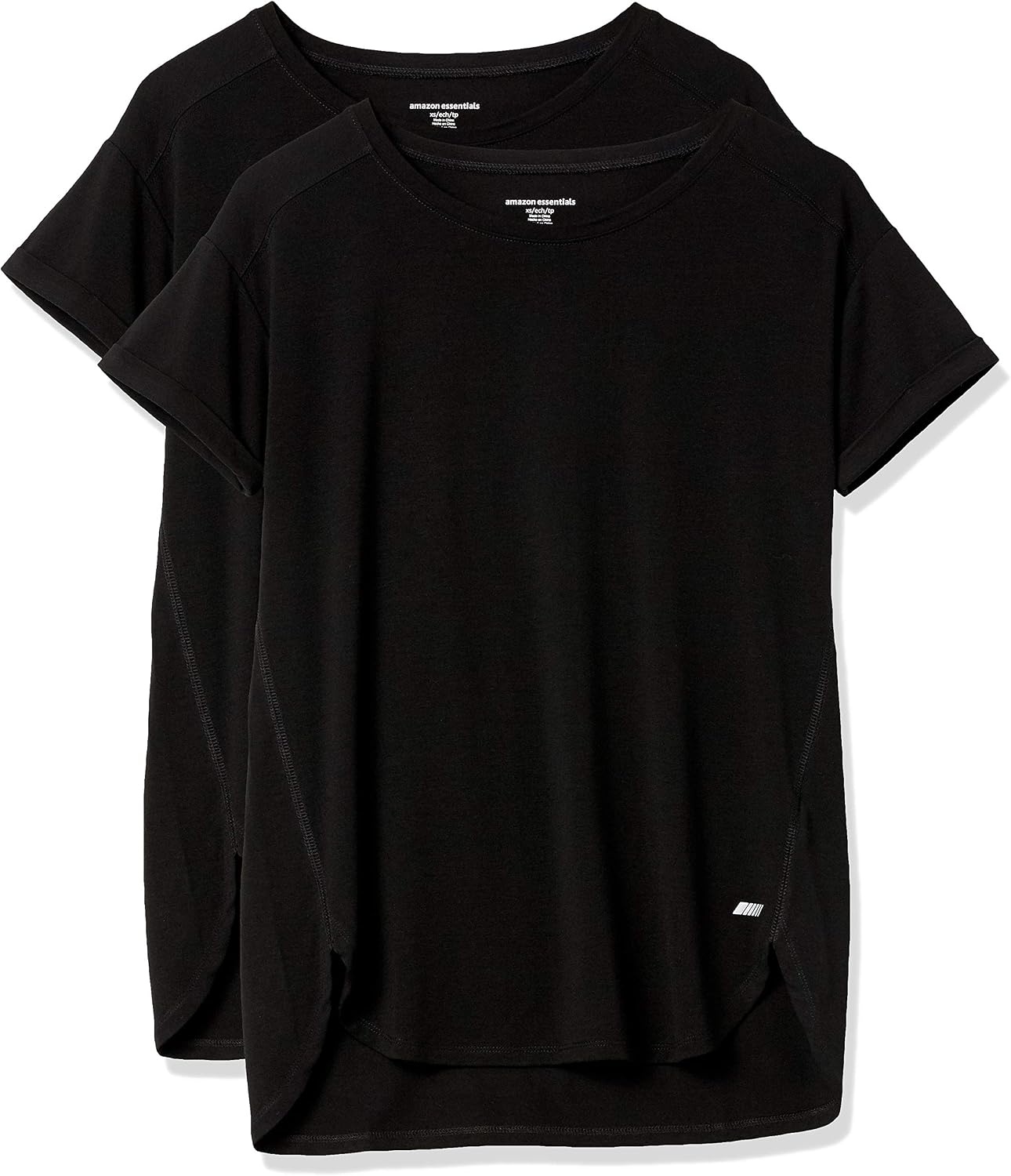 image:imageAmazon Essentials Womens Studio RelaxedFit Lightweight Crewneck TShirt Available in Plus SizeBlack