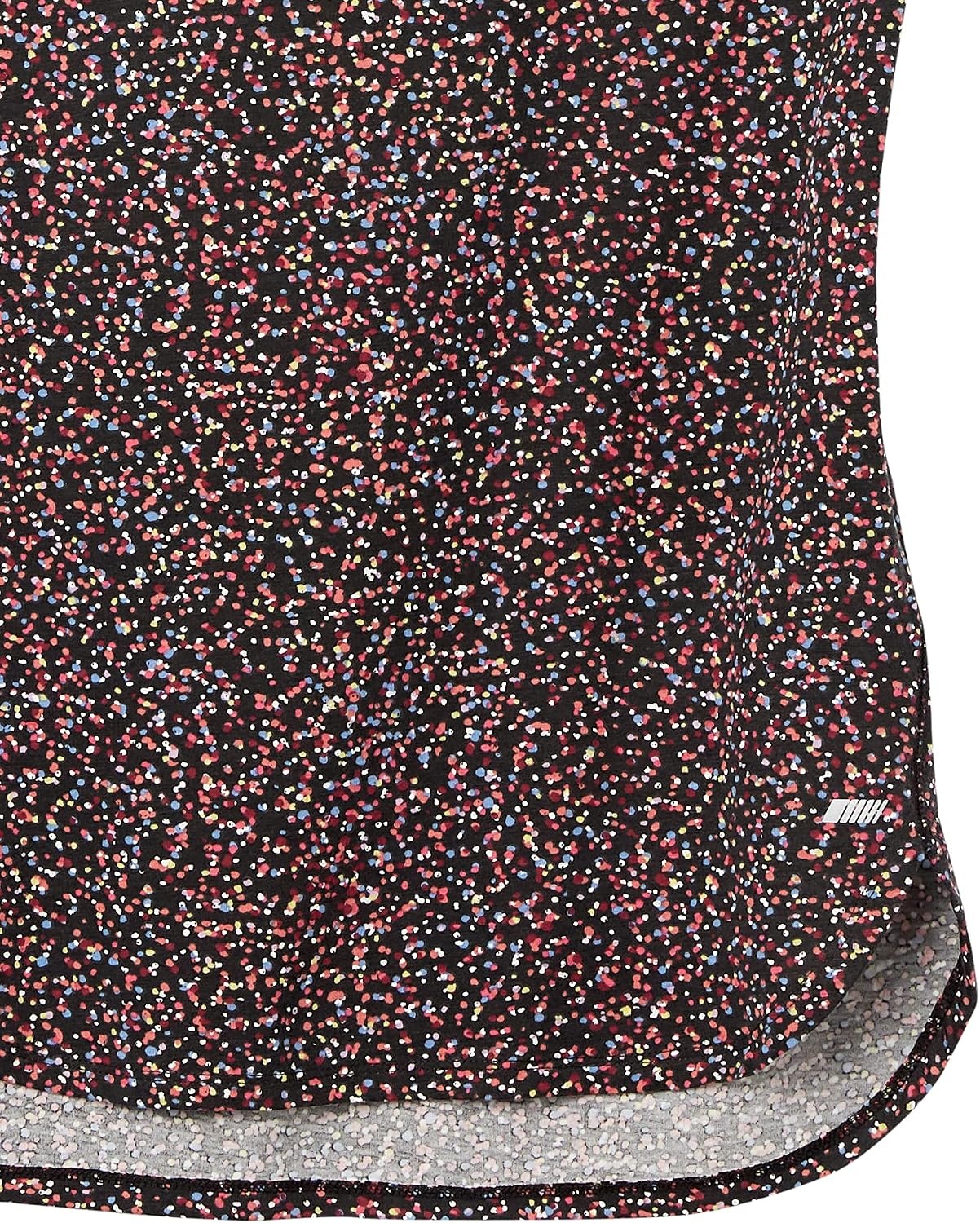 image:imageAmazon Essentials Womens Studio RelaxedFit Lightweight Crewneck TShirt Available in Plus SizeBlack Confetti Print