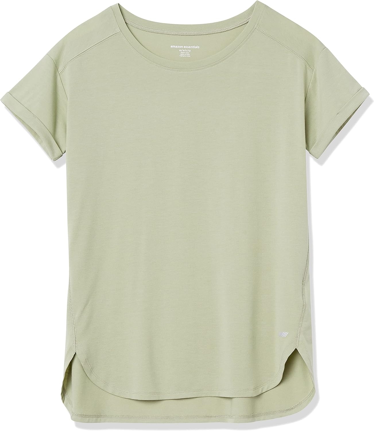 image:imageAmazon Essentials Womens Studio RelaxedFit Lightweight Crewneck TShirt Available in Plus SizeLight Green