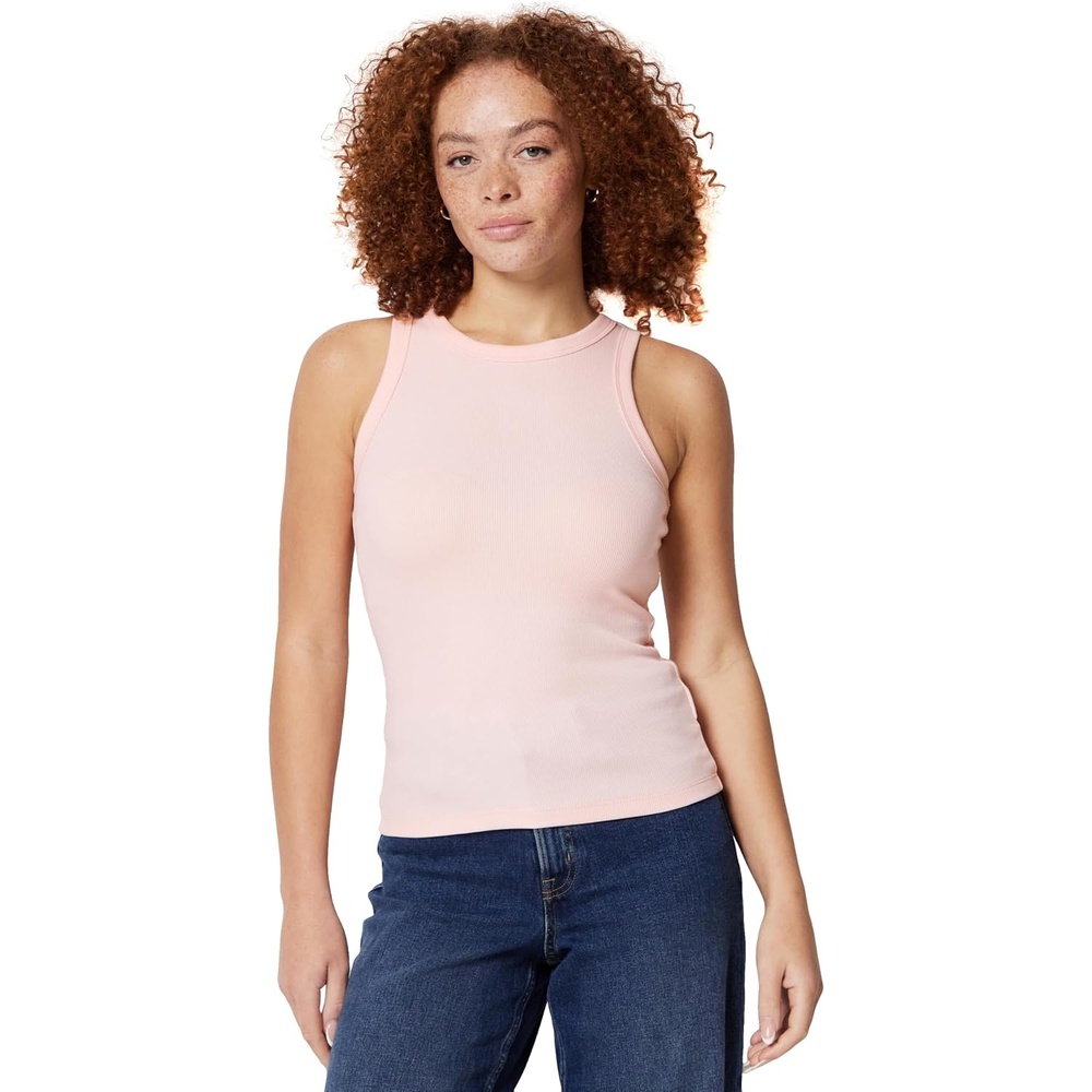 image:imageAmazon Essentials Womens SlimFit Ribbed Tank TopLight Pink