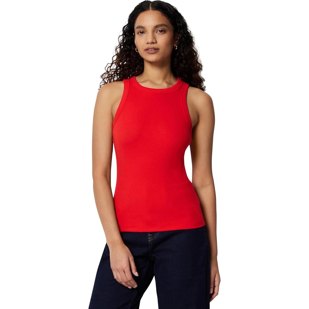 image:imageAmazon Essentials Womens SlimFit Ribbed Tank TopRed