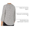 Amazon Essentials Women’s 3/4 Sleeve Button Popover Shirt, Loose-Fit V-Neck Blouse, Lightweight(Mini Leopard)