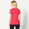 Amazon Essentials Women’s Active Quick Dry Tech Stretch Short-Sleeve V-Neck T-Shirt, Moisture-Wicking, Pack of 2(Beige / Hot Pink)