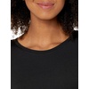 Amazon Essentials Women’s Active Quick Dry Tech Stretch Short-Sleeve V-Neck T-Shirt, Moisture-Wicking, Pack of 2(Black)