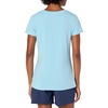 Amazon Essentials Women’s Active Quick Dry Tech Stretch Short-Sleeve V-Neck T-Shirt, Moisture-Wicking, Pack of 2(Blue/Neon Pink)
