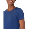 Amazon Essentials Women’s Active Quick Dry Tech Stretch Short-Sleeve V-Neck T-Shirt, Moisture-Wicking, Pack of 2(Bright Pink/Navy)