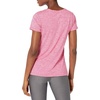 Amazon Essentials Women’s Active Quick Dry Tech Stretch Short-Sleeve V-Neck T-Shirt, Moisture-Wicking, Pack of 2(Charcoal Heather Space Dye/Raspberry Red Space Dye)