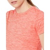Amazon Essentials Women’s Active Quick Dry Tech Stretch Short-Sleeve V-Neck T-Shirt, Moisture-Wicking, Pack of 2(Coral Orange Space Dye/Light Blue Space Dye)