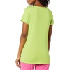 Amazon Essentials Women’s Active Quick Dry Tech Stretch Short-Sleeve V-Neck T-Shirt, Moisture-Wicking, Pack of 2(Lime Green/Slate Grey)