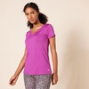 Amazon Essentials Women’s Active Quick Dry Tech Stretch Short-Sleeve V-Neck T-Shirt, Moisture-Wicking, Pack of 2(Navy/Orchid Purple)