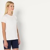 Amazon Essentials Women’s Active Quick Dry Tech Stretch Short-Sleeve V-Neck T-Shirt, Moisture-Wicking, Pack of 2(White / Black)
