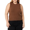 Amazon Essentials Women’s Boucle Sweater Tank Top (Previously Daily Ritual)(Chocolate Heather)