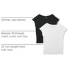 Amazon Essentials Women’s Jersey Regular-Fit Short-Sleeve Boat-Neck Dolman T-Shirt, Pack of 2(Black/White)