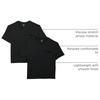 Amazon Essentials Women’s Jersey Relaxed-Fit Short-Sleeve Crewneck Pocket T-Shirt, Pack of 2(Black)