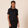 Amazon Essentials Women’s Jersey Relaxed-Fit Short-Sleeve Crewneck Pocket T-Shirt, Pack of 2(Black)