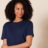 Amazon Essentials Women’s Jersey Relaxed-Fit Short-Sleeve Crewneck Pocket T-Shirt, Pack of 2(Burgundy/Navy)