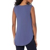 Amazon Essentials Women’s Jersey Standard-Fit V-Neck Tank Top(Medium Blue)