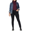 Amazon Essentials Women’s Long-Sleeve Turtleneck Stretch Fleece (Available in Plus Size)(Burgundy)