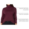 Amazon Essentials Women’s Long-Sleeve Turtleneck Stretch Fleece (Available in Plus Size)(Burgundy)