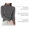 Amazon Essentials Women’s Long-Sleeve Turtleneck Stretch Fleece (Available in Plus Size)(Charcoal Heather)