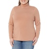 Amazon Essentials Women’s Long-Sleeve Turtleneck Stretch Fleece (Available in Plus Size)(Light Brown)
