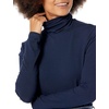 Amazon Essentials Women’s Long-Sleeve Turtleneck Stretch Fleece (Available in Plus Size)(Navy)