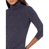 Amazon Essentials Women’s Long-Sleeve Turtleneck Stretch Fleece (Available in Plus Size)(Navy Camel Dot)