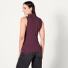 Amazon Essentials Women’s Mock-Neck Slim-Fit Ribbed Knit Cotton Sleeveless Top, Pack of 2(Blush/Burgundy)